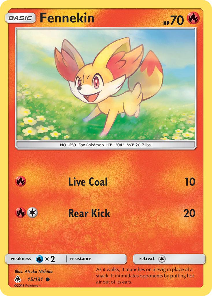 Fennekin (15/131) [Sun & Moon: Forbidden Light] | Gam3 Escape