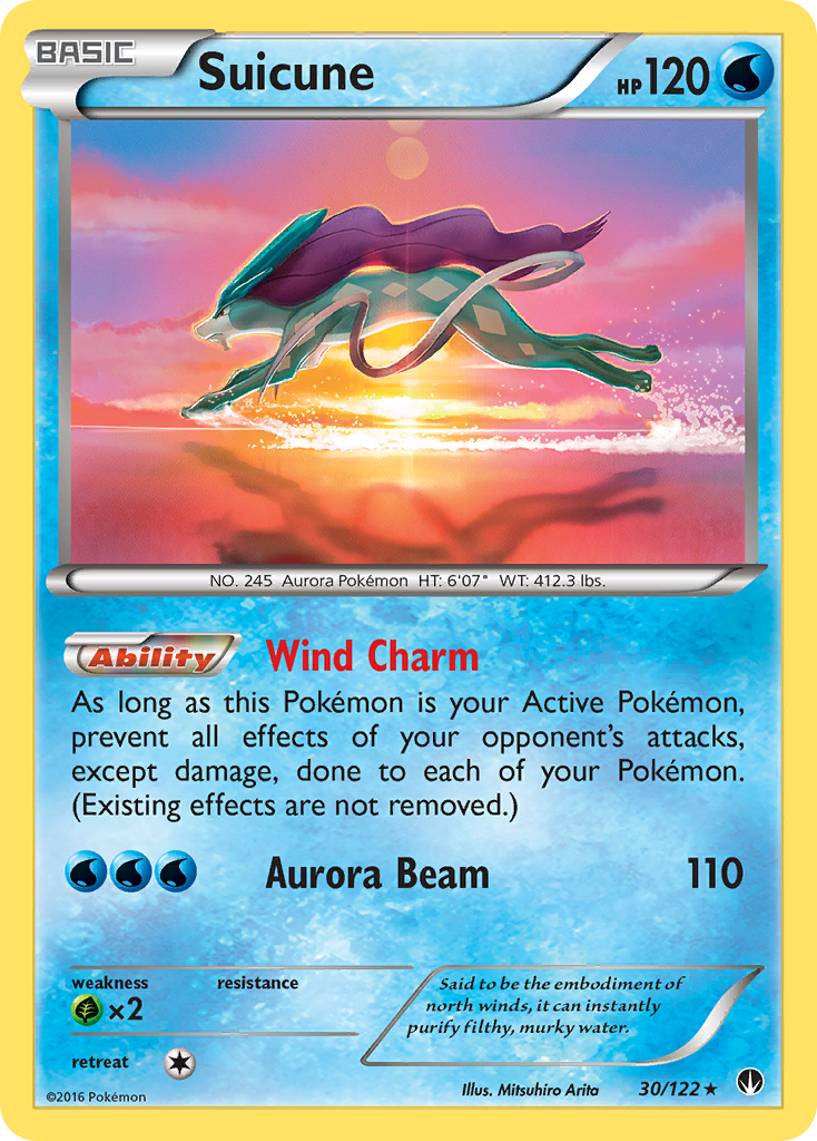 Suicune (30/122) [XY: BREAKpoint] | Gam3 Escape