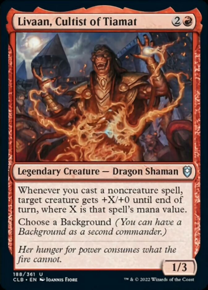 Livaan, Cultist of Tiamat [Commander Legends: Battle for Baldur's Gate] | Gam3 Escape