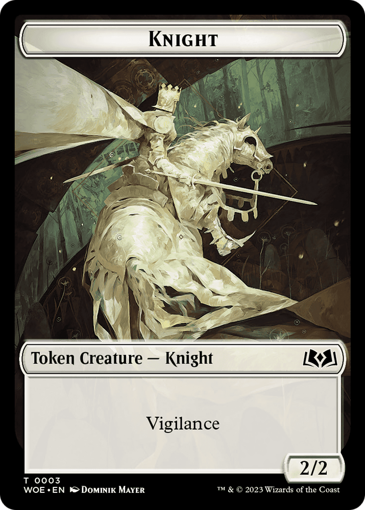 Knight // Food (0010) Double-Sided Token [Wilds of Eldraine Tokens] | Gam3 Escape