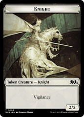 Knight // Food (0013) Double-Sided Token [Wilds of Eldraine Tokens] | Gam3 Escape