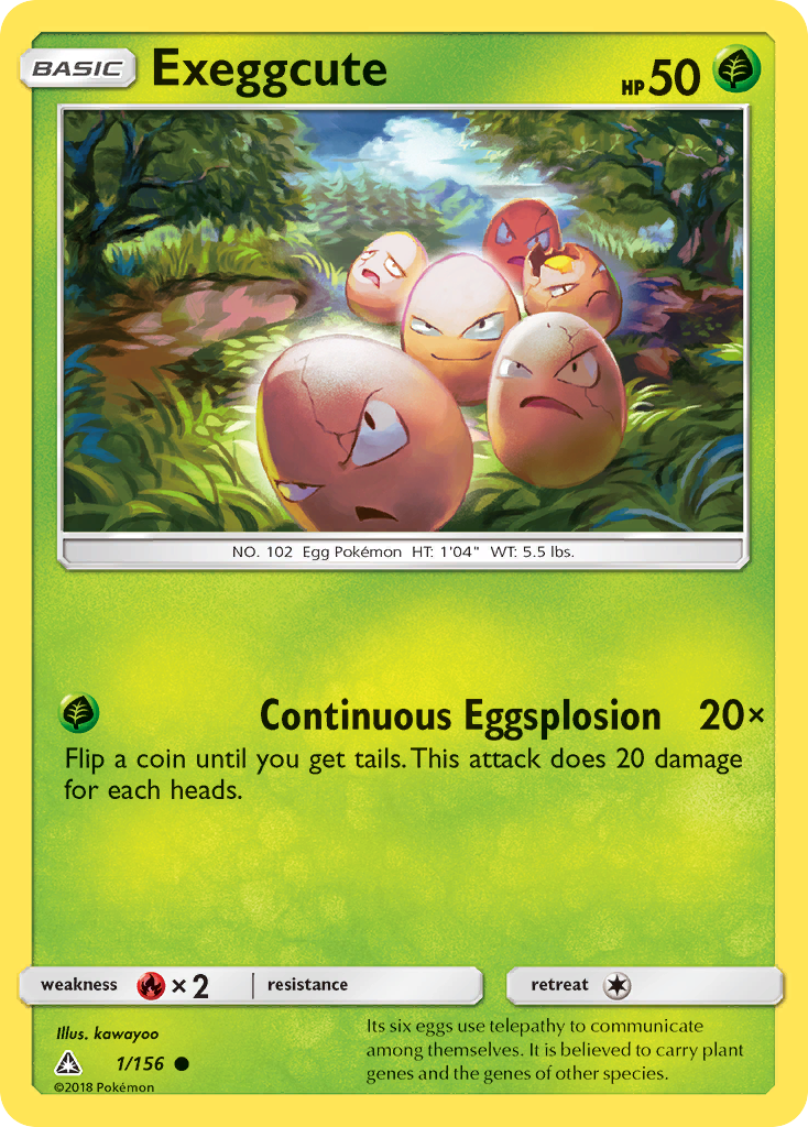 Exeggcute (1/156) [Sun & Moon: Ultra Prism] | Gam3 Escape