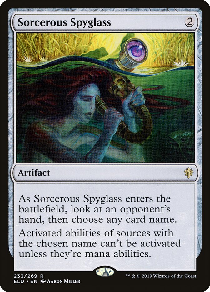 Sorcerous Spyglass [Throne of Eldraine] | Gam3 Escape