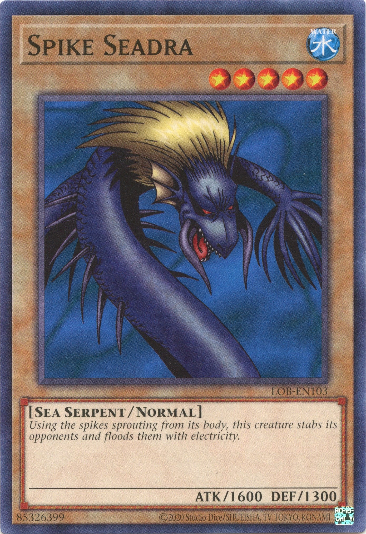 Spike Seadra (25th Anniversary) [LOB-EN103] Common | Gam3 Escape