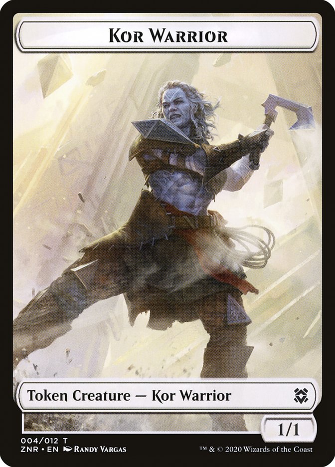 Kor Warrior Token [Zendikar Rising] | Gam3 Escape