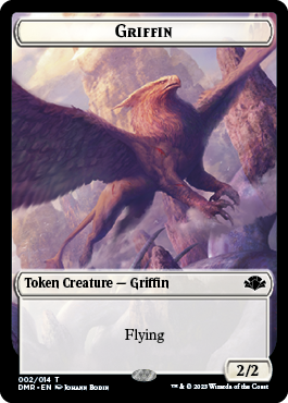 Goblin // Griffin Double-Sided Token [Dominaria Remastered Tokens] | Gam3 Escape