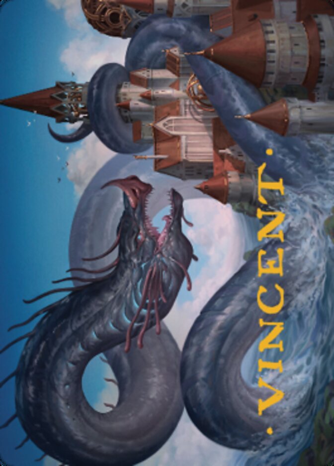 Tolarian Terror Art Card (Gold-Stamped Signature) [Dominaria United Art Series] | Gam3 Escape