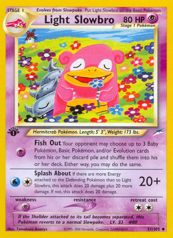 Light Slowbro (51/105) [Neo Destiny 1st Edition] | Gam3 Escape