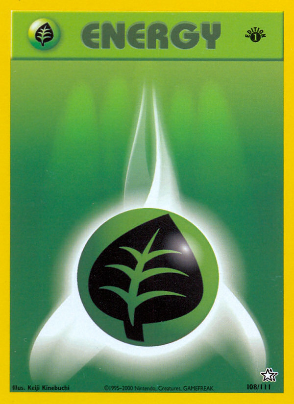 Grass Energy (108/111) [Neo Genesis 1st Edition] | Gam3 Escape