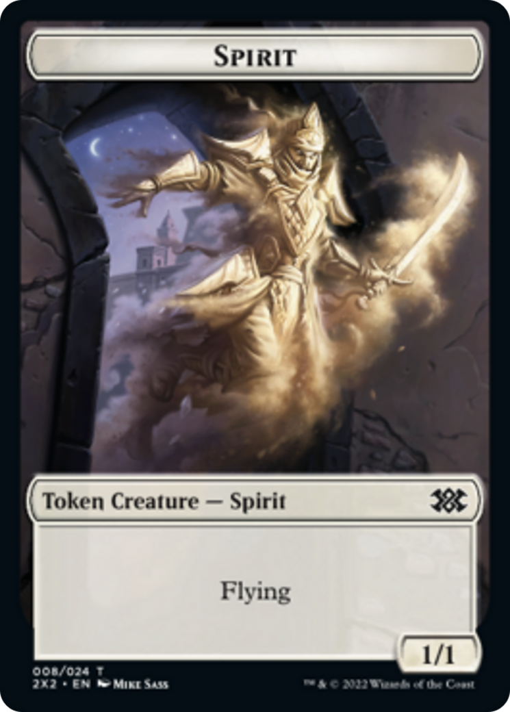 Saproling // Spirit Double-sided Token [Double Masters 2022 Tokens] | Gam3 Escape