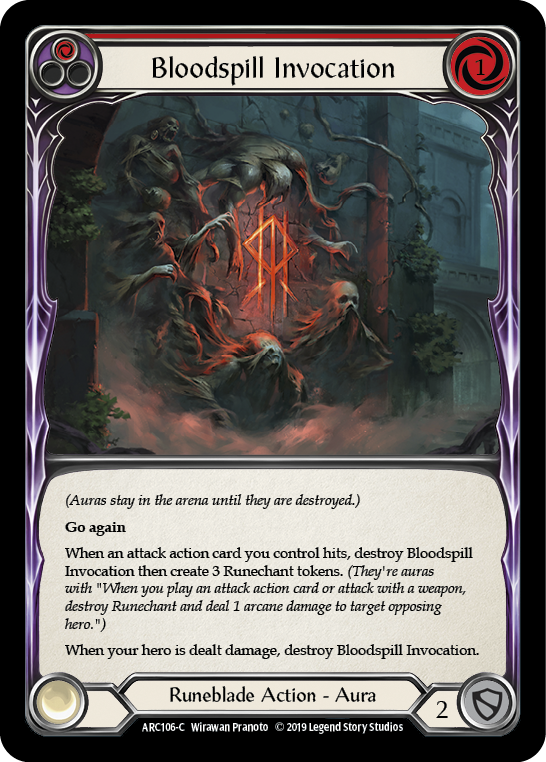 Bloodspill Invocation (Red) [ARC106-C] 1st Edition Normal | Gam3 Escape