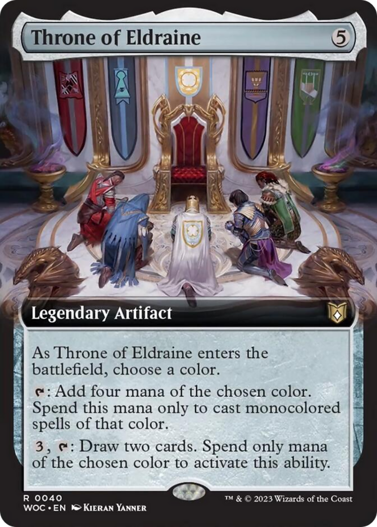 Throne of Eldraine (Extended Art) [Wilds of Eldraine Commander] | Gam3 Escape