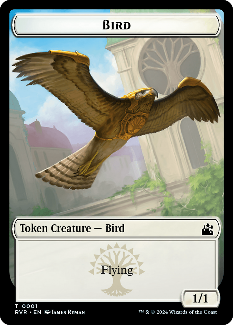 Bird // Zombie Double-Sided Token [Ravnica Remastered Tokens] | Gam3 Escape