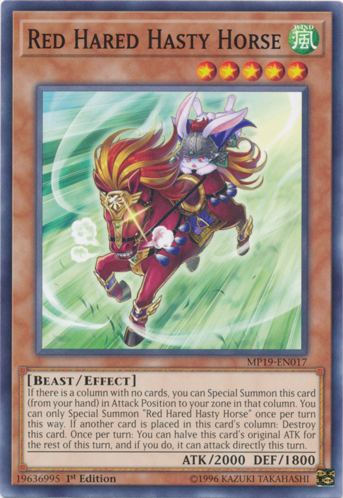 Red Hared Hasty Horse [MP19-EN017] Common | Gam3 Escape