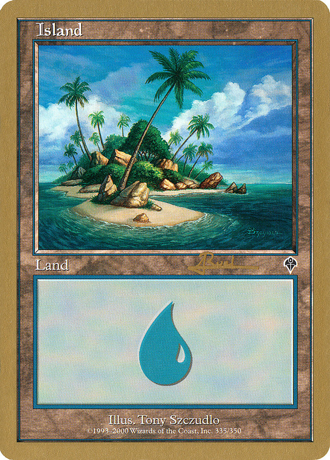 Island (ar335a) (Antoine Ruel) [World Championship Decks 2001] | Gam3 Escape