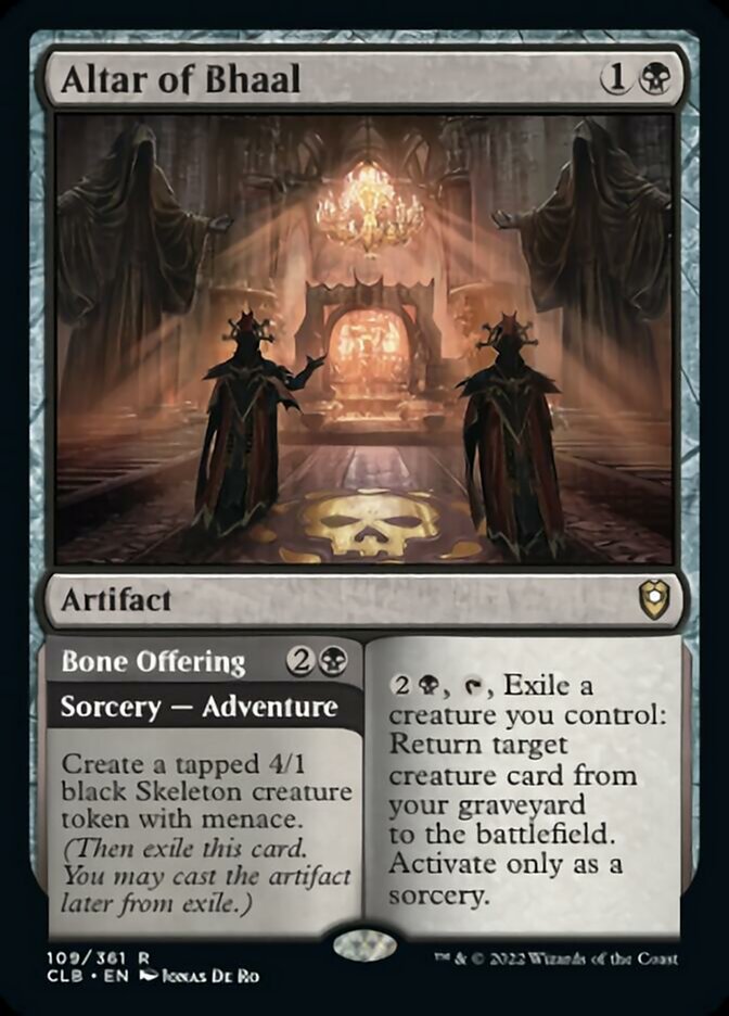 Altar of Bhaal // Bone Offering [Commander Legends: Battle for Baldur's Gate] | Gam3 Escape