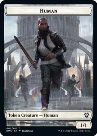 Human // Snake Double-sided Token [Dominaria United Commander Tokens] | Gam3 Escape