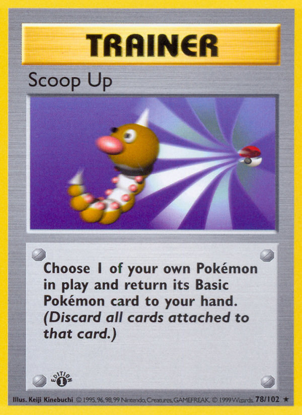 Scoop Up (78/102) (Shadowless) [Base Set 1st Edition] | Gam3 Escape