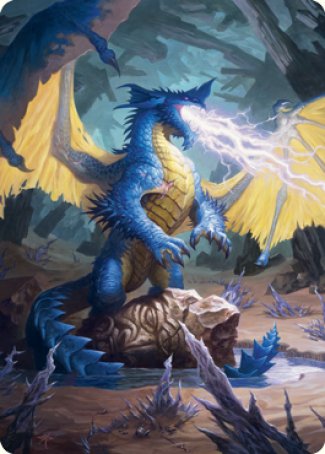 Blue Dragon Art Card [Dungeons & Dragons: Adventures in the Forgotten Realms Art Series] | Gam3 Escape