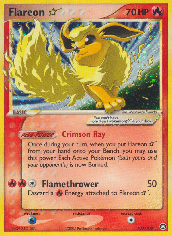 Flareon Star (100/108) [EX: Power Keepers] | Gam3 Escape