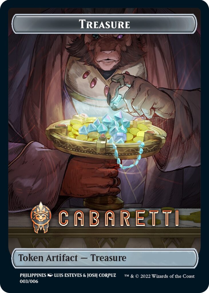 Treasure Token (Cabaretti) (Southeast Asia Artists) [Streets of New Capenna Tokens] | Gam3 Escape