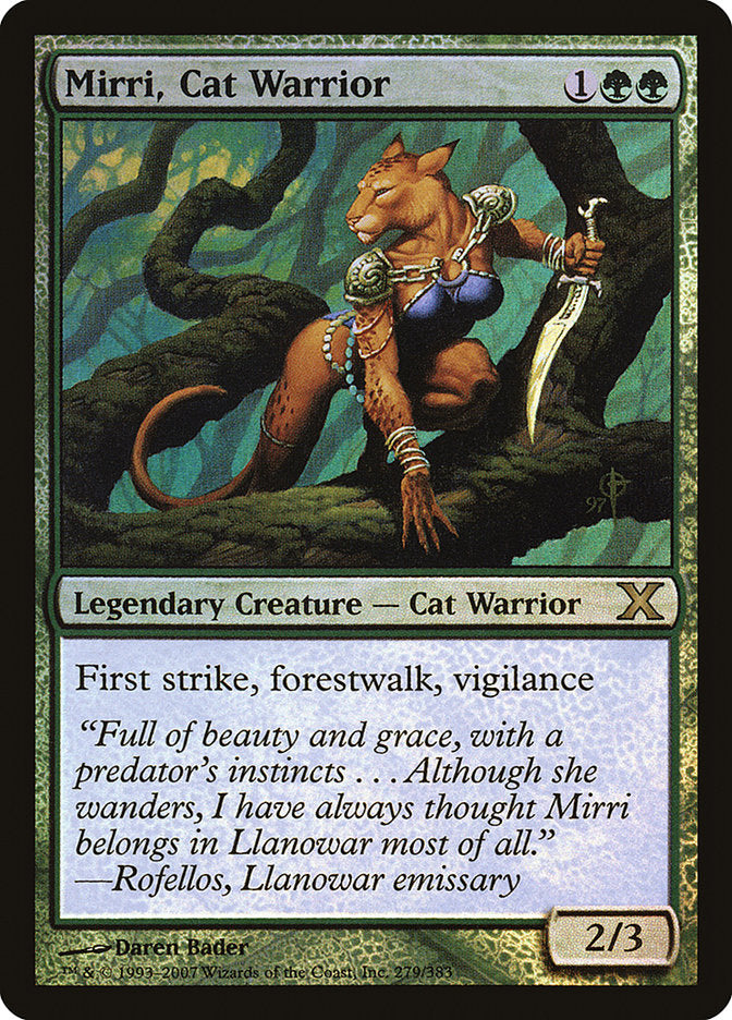 Mirri, Cat Warrior (Premium Foil) [Tenth Edition] | Gam3 Escape