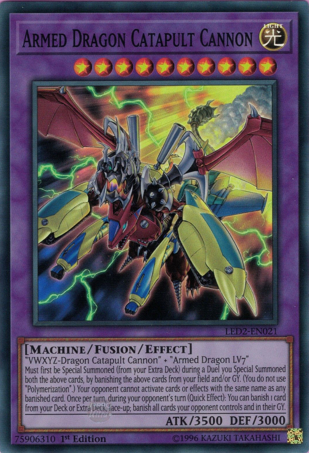 Armed Dragon Catapult Cannon [LED2-EN021] Super Rare | Gam3 Escape