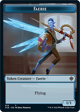 Cat Bird // Faerie Double-Sided Token [Starter Commander Decks] | Gam3 Escape