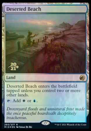 Deserted Beach [Innistrad: Midnight Hunt Prerelease Promos] | Gam3 Escape