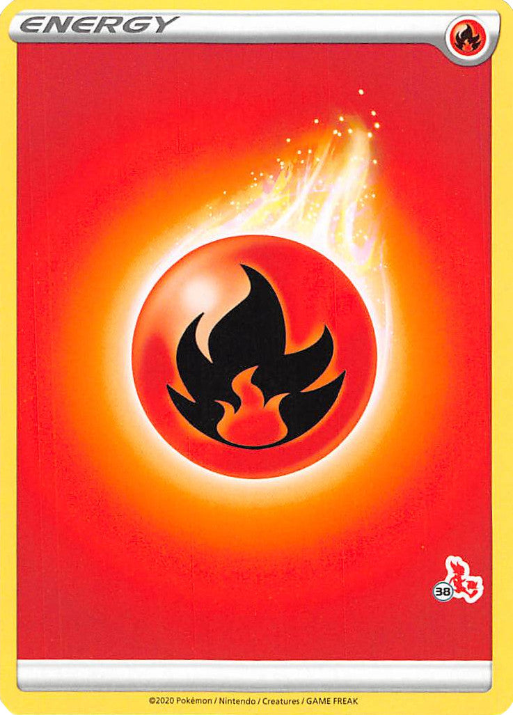 Fire Energy (Cinderace Stamp #38) [Battle Academy 2022] | Gam3 Escape