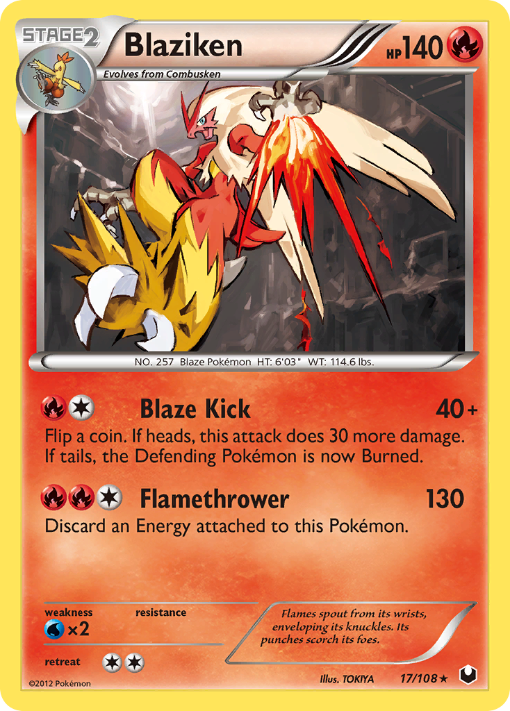 Blaziken (17/108) [Black & White: Dark Explorers] | Gam3 Escape