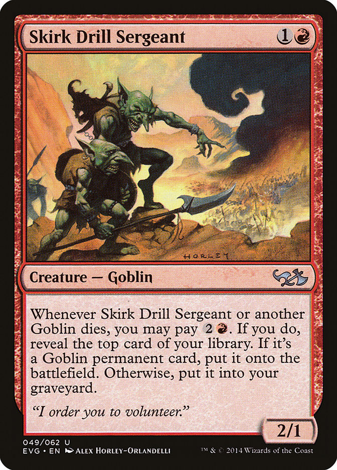 Skirk Drill Sergeant (Elves vs. Goblins) [Duel Decks Anthology] | Gam3 Escape