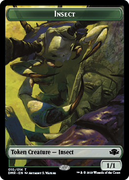 Insect // Squirrel Double-Sided Token [Dominaria Remastered Tokens] | Gam3 Escape