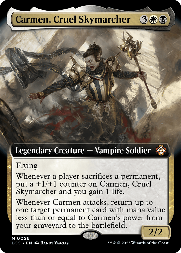 Carmen, Cruel Skymarcher (Extended Art) [The Lost Caverns of Ixalan Commander] | Gam3 Escape