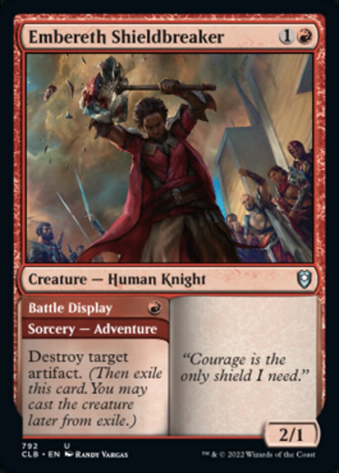 Embereth Shieldbreaker // Battle Display [Commander Legends: Battle for Baldur's Gate] | Gam3 Escape