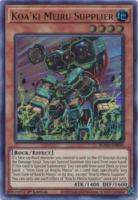 Koa'ki Meiru Supplier [ROTD-EN030] Ultra Rare | Gam3 Escape