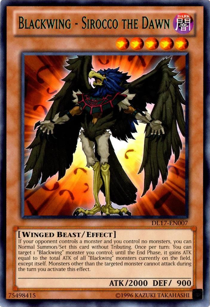 Blackwing - Sirocco the Dawn (Green) [DL17-EN007] Rare | Gam3 Escape