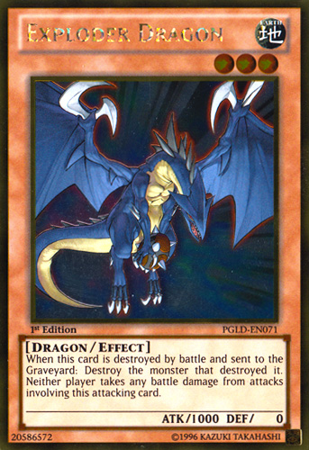 Exploder Dragon [PGLD-EN071] Gold Rare | Gam3 Escape