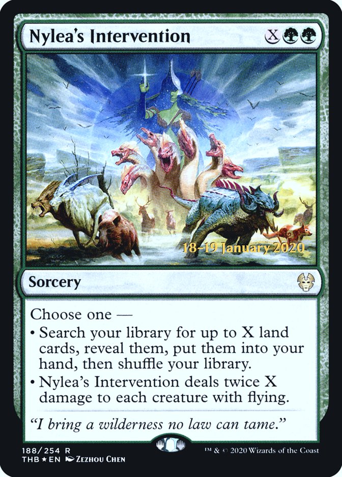 Nylea's Intervention [Theros Beyond Death Prerelease Promos] | Gam3 Escape