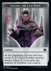 Liliana, the Last Hope Emblem // Spirit Double-sided Token [Double Masters 2022 Tokens] | Gam3 Escape