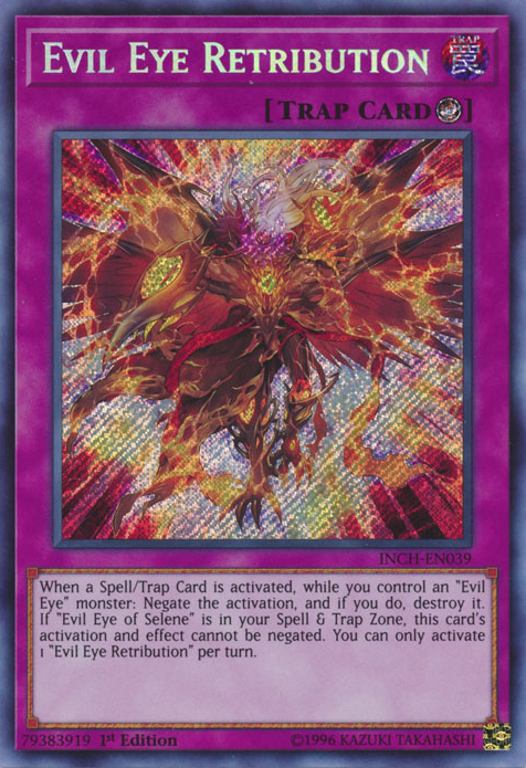 Evil Eye Retribution [INCH-EN039] Secret Rare | Gam3 Escape