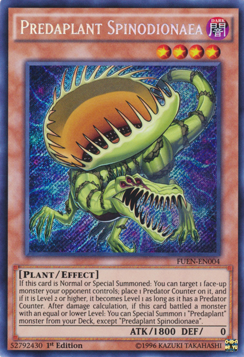 Predaplant Spinodionaea [FUEN-EN004] Secret Rare | Gam3 Escape