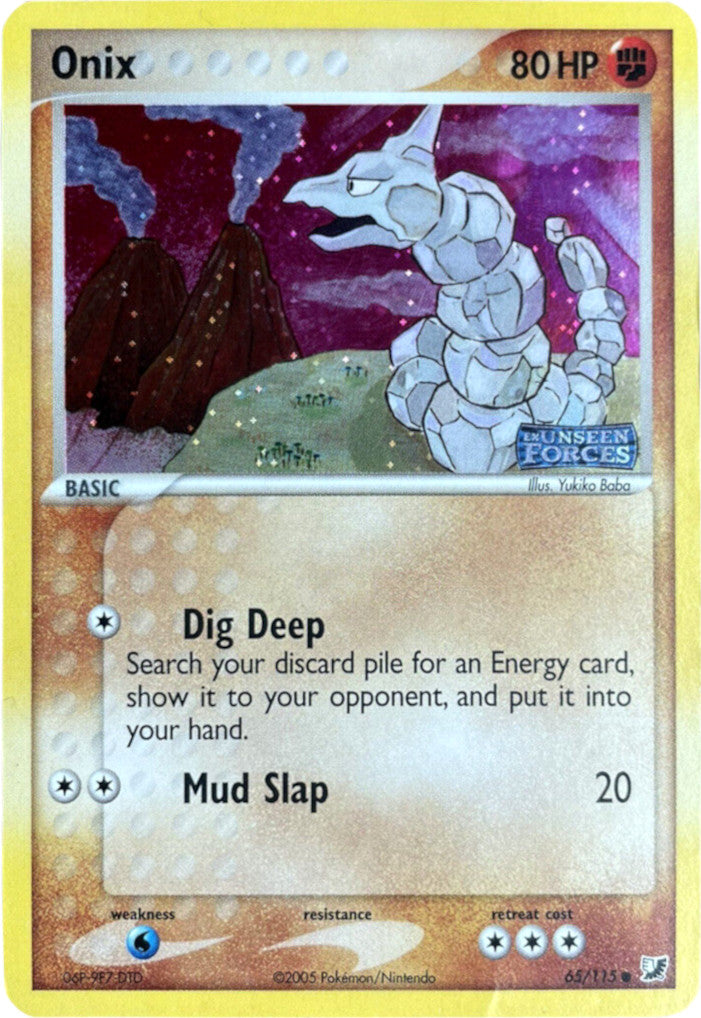 Onix (65/115) (Stamped) [EX: Unseen Forces] | Gam3 Escape