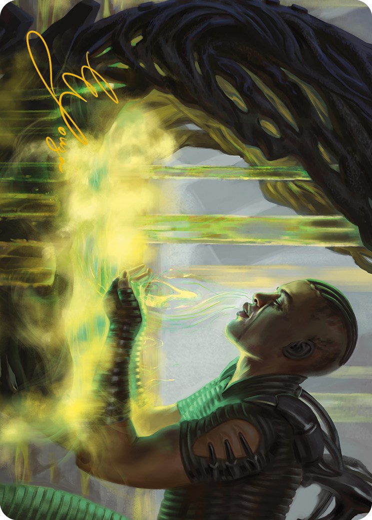 Necrogen Communion Art Card (Gold-Stamped Signature) [Phyrexia: All Will Be One Art Series] | Gam3 Escape