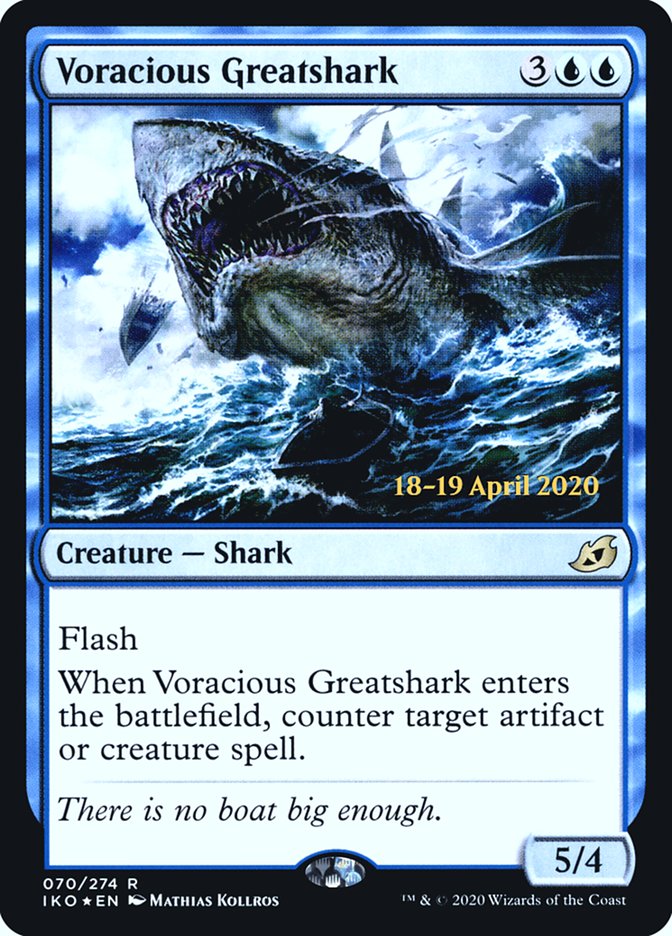 Voracious Greatshark  [Ikoria: Lair of Behemoths Prerelease Promos] | Gam3 Escape