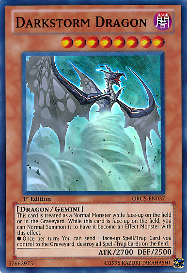 Darkstorm Dragon [ORCS-EN037] Super Rare | Gam3 Escape