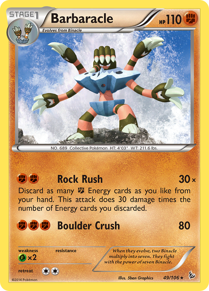 Barbaracle (49/106) [XY: Flashfire] | Gam3 Escape