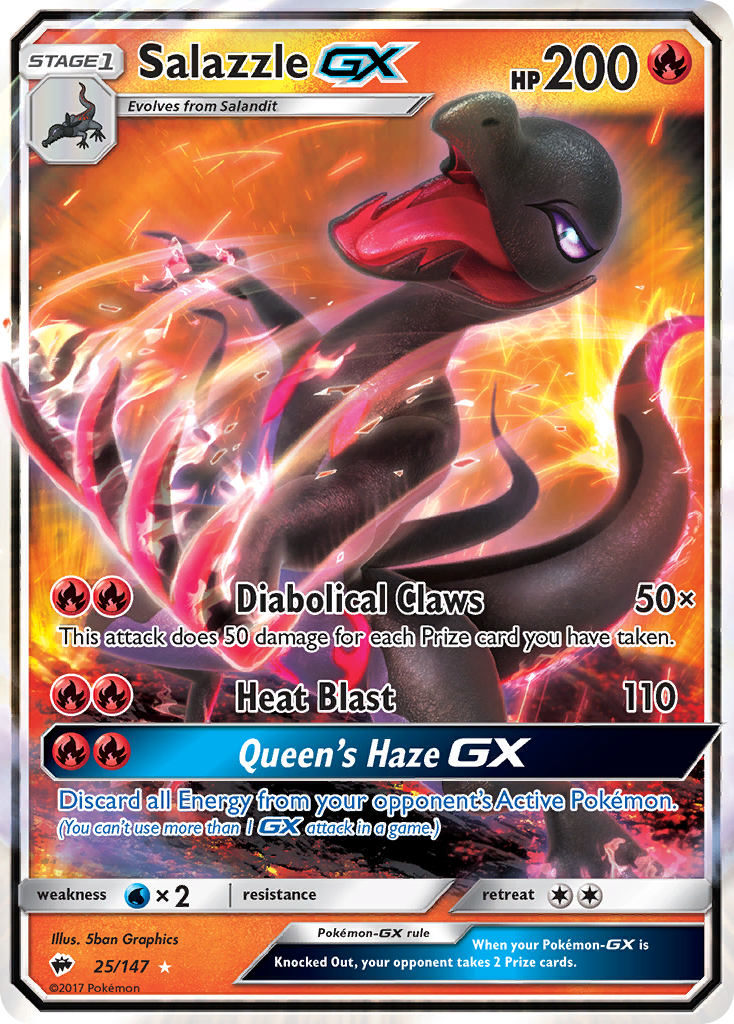 Salazzle GX (25/147) [Sun & Moon: Burning Shadows] | Gam3 Escape