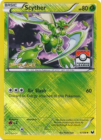 Scyther (4/108) (League Promo 1st Place) [Black & White: Dark Explorers] | Gam3 Escape