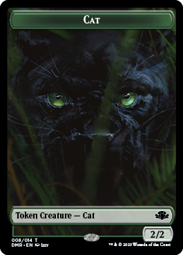 Cat Token (008) [Dominaria Remastered Tokens] | Gam3 Escape